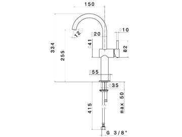BLINK 70815 - Washbasin tap by Newform - view 3