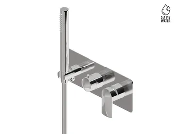 DELTA ZERO 72269E - Shower mixer with hand shower and diverter by Newform - view 2