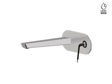 O'RAMA - Wall-mounted single handle washbasin mixer with plate by Newform - view 2