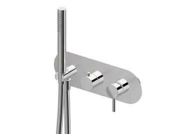 BLINK 70869E - Shower mixer with hand shower and diverter by Newform - view 2