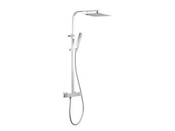 SHOWER COLUMNS - Thermostatic shower panel with hand shower with overhead shower by Newform - view 2
