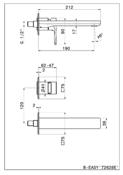 B-EASY 72628E - Washbasin mixer without waste by Newform - view 3