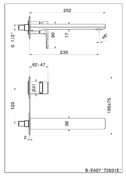 B-EASY 72631E - Washbasin mixer without waste by Newform - view 3