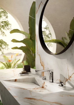 B-EASY 72600 - Countertop washbasin mixer with individual rosettes by Newform - view 3