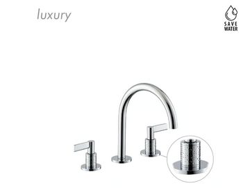 BLINK CHIC 71000 / 71100 - Countertop washbasin tap with individual rosettes without waste by Newform - view 3