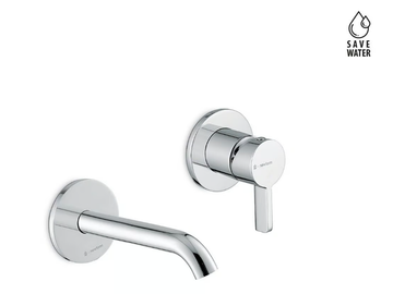 BLINK CHIC - Single handle wall-mounted washbasin mixer without waste by Newform - view 2