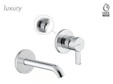 BLINK CHIC - Single handle wall-mounted washbasin mixer without waste by Newform - view 3