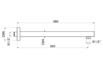 ERGO OPEN 27674 - Wall-mounted shower arm by Newform - view 3