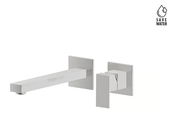 ERGO-Q - 2 hole wall-mounted single handle washbasin mixer by Newform - view 2