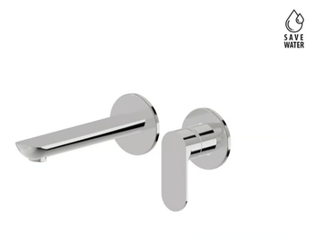 EXTRO - Wall-mounted single handle washbasin mixer without waste by Newform - view 2