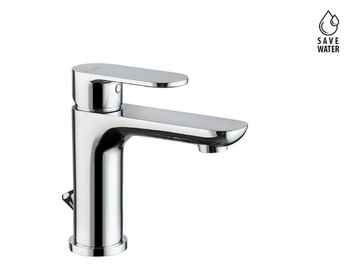 EXTRO - Countertop single handle washbasin mixer with pop up waste by Newform - view 2