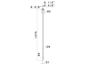 SENSITIVE 68443 / 68444 / 68445 - Ceiling-mounted sink spout by Newform - view 3
