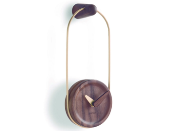 MICRO ESLABON - Wall-mounted wooden clock by Nomon - view 2