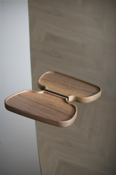 MOMENTS - Wall-mounted mirror with shelf by Nomon - view 3