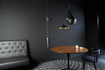 PENDULO - Wall-mounted brass clock by Nomon - view 3