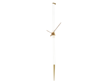 PENDULO - Wall-mounted brass clock by Nomon - view 2