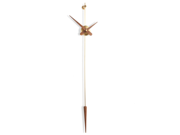 PUNTO Y COMA - Wall-mounted brass clock by Nomon - view 2