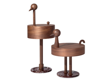 RARA AVIS - Low round wooden coffee table by Nomon - view 2