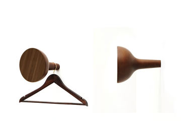 WELCOME - Wall-mounted wooden coat rack by Nomon - view 3
