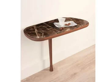 MOMENTS - Wooden and marble bedside table by Nomon - view 2