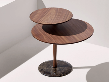 MOMENTS - Swivel walnut coffee table by Nomon - view 2