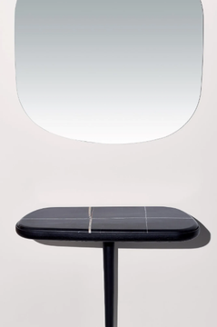 MOMENTS - Rectangular Sahara Noir marble console table by Nomon - view 3