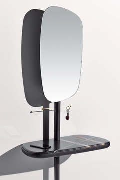 MOMENTS - Sahara Noir marble hall mirror by Nomon - view 3