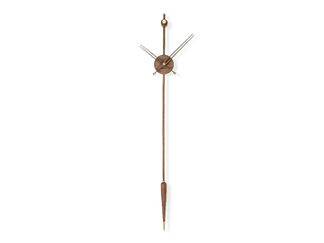 PUNTO Y COMA PREMIUM - Pendulum wall-mounted wooden clock by Nomon - view 2