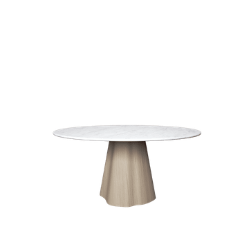 Marilyn Round Dining Table, Oak & Ceramic — NORD ARIN by Nordarin Prod Com