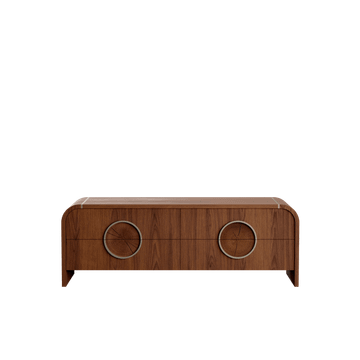 Milano Low Cabinet, American Walnut — NORD ARIN by Nordarin Prod Com