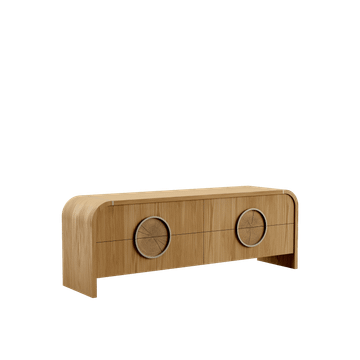 Milano Low Cabinet, Oak — NORD ARIN by Nordarin Prod Com