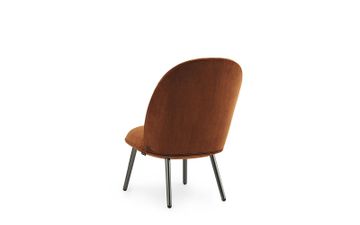 Ace Lounge Chair Black Metallic City Velvet by Normann Copenhagen - view 4