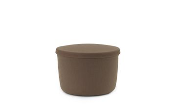 Hide Storage Pouf Small Grey by Normann Copenhagen - view 2