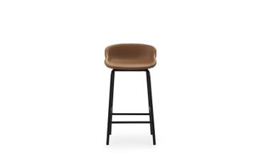 Hyg Barstool 65 cm full upholstery black steel Ultra Leather by Normann Copenhagen - view 3