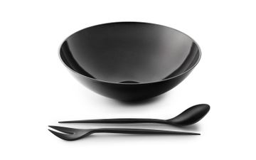 Krenit Salad Set Black by Normann Copenhagen - view 4
