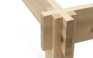 Notch Bed Frame 160 x 200 cm Pine by Normann Copenhagen - view 4