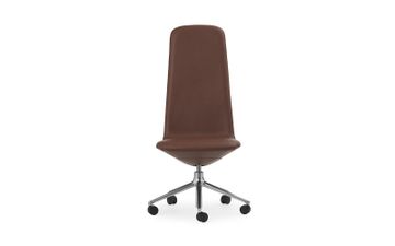 Off Chair High 5W Gas Lift Aluminum Ultra Leather by Normann Copenhagen - view 3