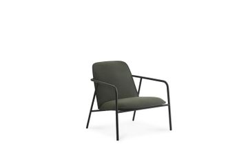 Pad Lounge Chair Low Black Steel Black/Synergy by Normann Copenhagen - view 2