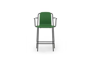 Studio Bar Armchair 65 cm Black steel/ green by Normann Copenhagen - view 3