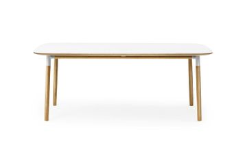 Form Table 95 x 200 cm Red/Oak by Normann Copenhagen