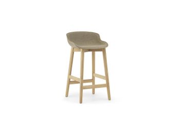 Hyg Barstool 65 cm Front Upholstery Oak Sand/Synergy by Normann Copenhagen