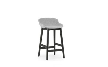 Hyg Barstool 65 cm Full Upholstery Black Oak/Yoredale by Normann Copenhagen