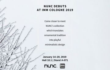 Nunc | NUNC debuts at Imm Cologne 2019 by Nunc