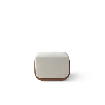 BROOKLYN PM4041 - Rectangular leather pouf by OAK