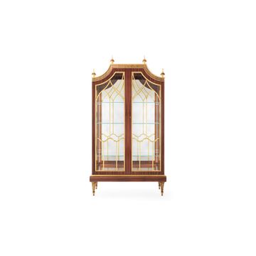 MG1401 - Wood and glass display cabinet with integrated lighting by OAK