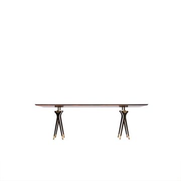 SC3001 - Desk in wood, with two trestles by OAK