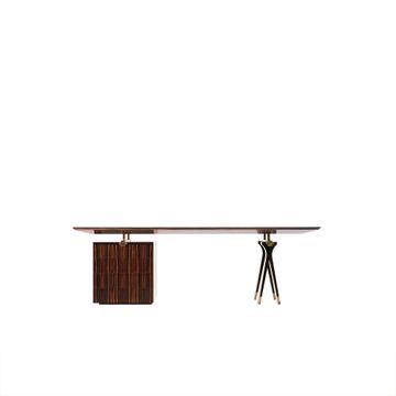 SC3002 - Wooden executive desk with drawers by OAK