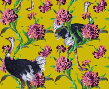 Ostriches Yellow by Officinarkitettura®