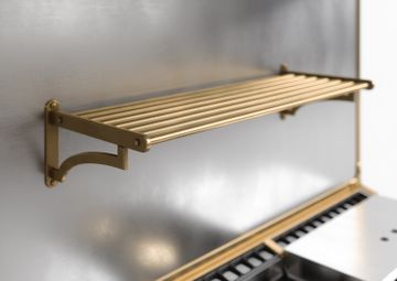 Brass Shelf with 7 Bars by Officine Gullo srl