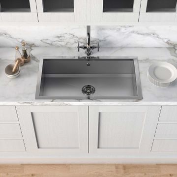 Top-mounted rectangular sink by Officine Gullo srl